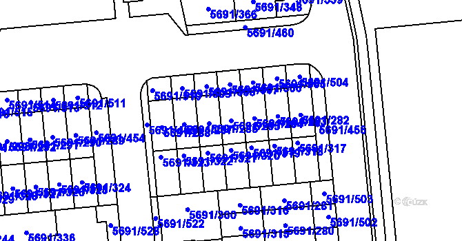 Parcela st. 5691/285 v KÚ Jihlava, Katastrální mapa