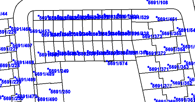 Parcela st. 5691/359 v KÚ Jihlava, Katastrální mapa
