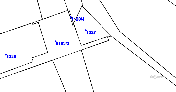 Parcela st. 1329/6 v KÚ Jihlava, Katastrální mapa