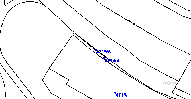 Parcela st. 4719/5 v KÚ Jihlava, Katastrální mapa