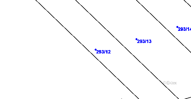 Parcela st. 293/12 v KÚ Bedřichov u Jihlavy, Katastrální mapa