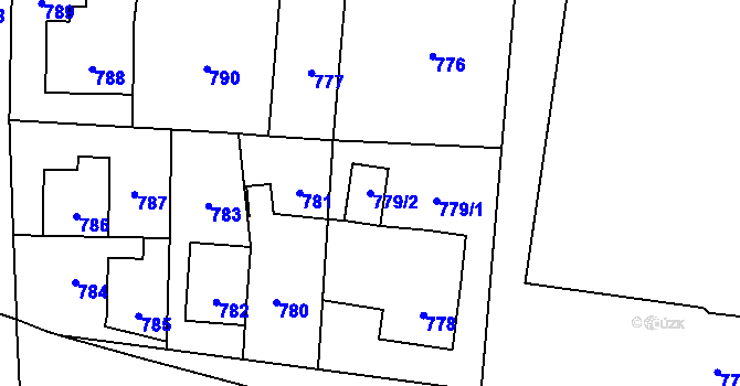 Parcela st. 779/2 v KÚ Jilemnice, Katastrální mapa