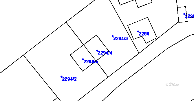 Parcela st. 2294/4 v KÚ Jilemnice, Katastrální mapa
