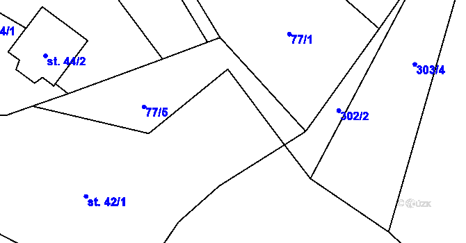 Parcela st. 41 v KÚ Jinošov, Katastrální mapa