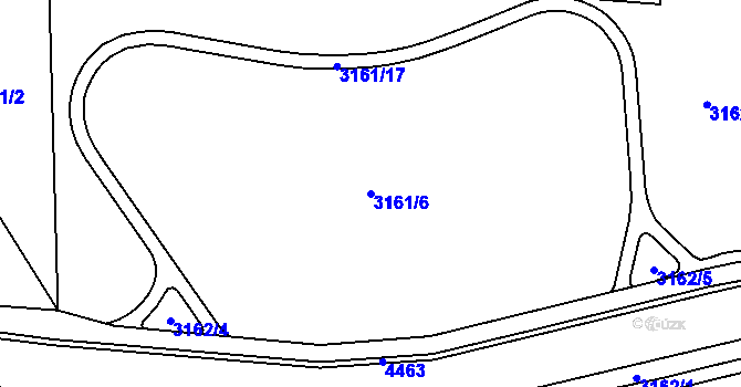 Parcela st. 3161/6 v KÚ Jirkov, Katastrální mapa