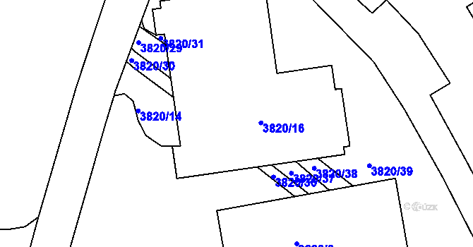 Parcela st. 3820/24 v KÚ Jirkov, Katastrální mapa