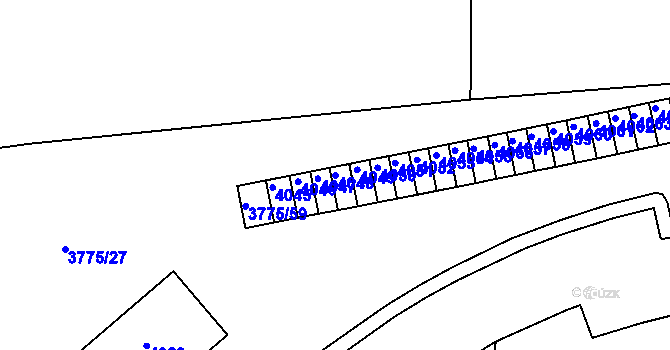Parcela st. 4048 v KÚ Jirkov, Katastrální mapa