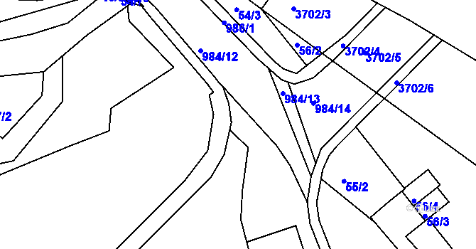 Parcela st. 75/16 v KÚ Březenec, Katastrální mapa