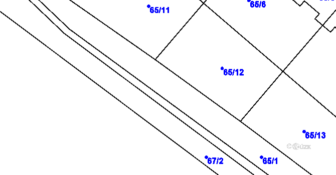 Parcela st. 65/15 v KÚ Jirny, Katastrální mapa