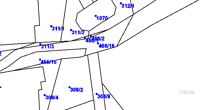 Parcela st. 303/20 v KÚ Dolní Borek, Katastrální mapa
