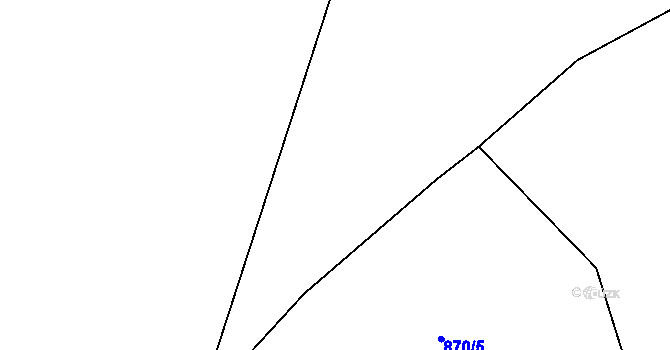 Parcela st. 870/6 v KÚ Zvěstonín, Katastrální mapa
