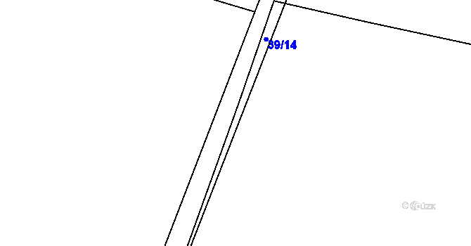 Parcela st. 39/12 v KÚ Jivina u Hořovic, Katastrální mapa