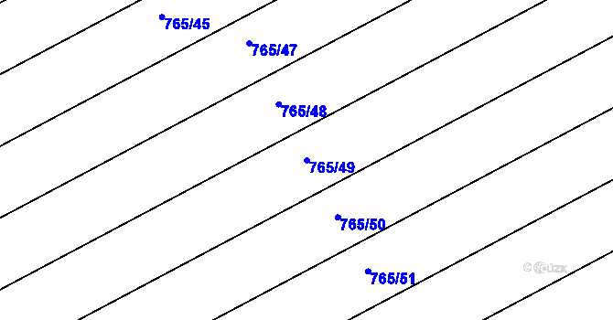 Parcela st. 765/49 v KÚ Josefov u Hodonína, Katastrální mapa