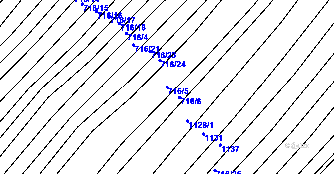 Parcela st. 716/5 v KÚ Josefov u Hodonína, Katastrální mapa