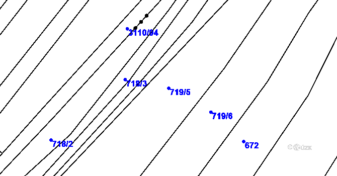 Parcela st. 719/5 v KÚ Josefov u Hodonína, Katastrální mapa