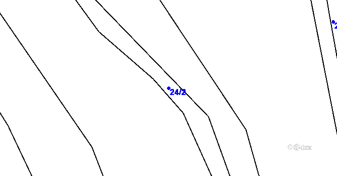 Parcela st. 24/2 v KÚ Josefův Důl u Mladé Boleslavi, Katastrální mapa