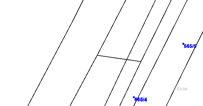 Parcela st. 646/77 v KÚ Kačice, Katastrální mapa