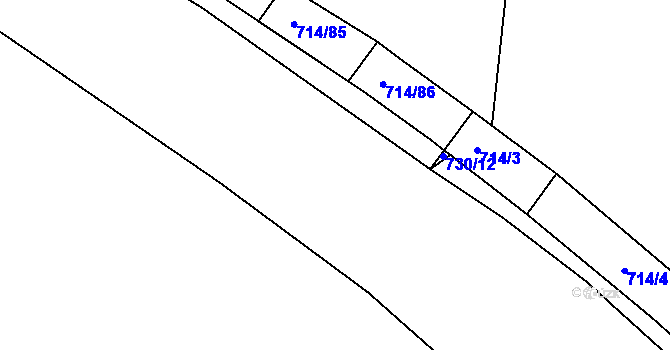 Parcela st. 732/3 v KÚ Kačice, Katastrální mapa