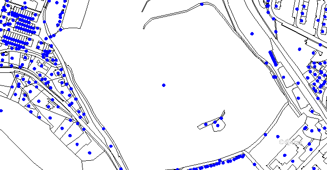 Parcela st. 2961/4 v KÚ Kadaň, Katastrální mapa