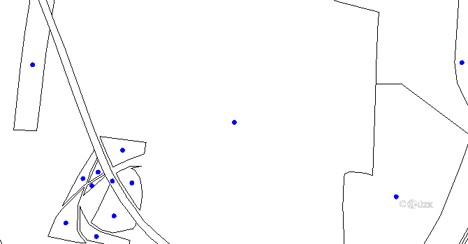 Parcela st. 100/11 v KÚ Bystřice u Kadaně, Katastrální mapa