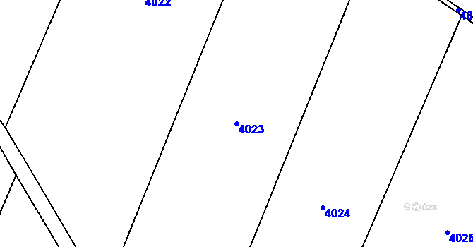 Parcela st. 4023 v KÚ Kadov, Katastrální mapa