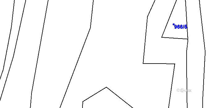 Parcela st. 774/4 v KÚ Kladenské Rovné, Katastrální mapa