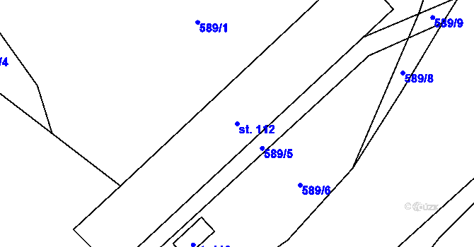 Parcela st. 112 v KÚ Rašovice u Kalovic, Katastrální mapa