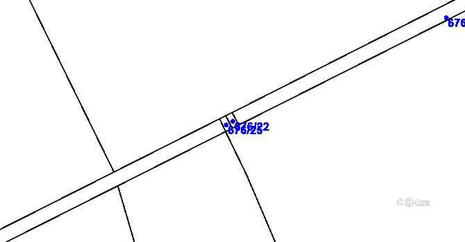 Parcela st. 676/22 v KÚ Robeč, Katastrální mapa