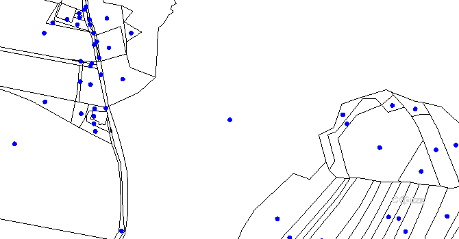 Parcela st. 250/3 v KÚ Nízká Lhota, Katastrální mapa