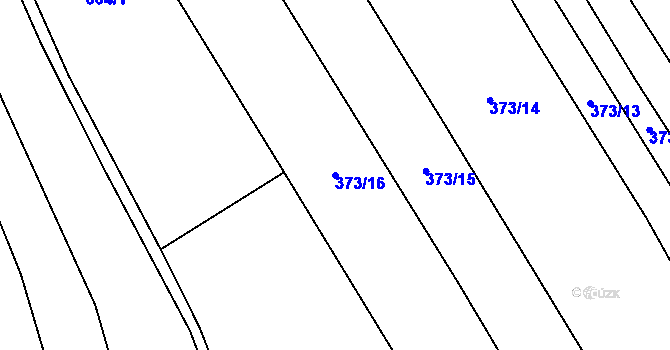 Parcela st. 373/16 v KÚ Nízká Lhota, Katastrální mapa