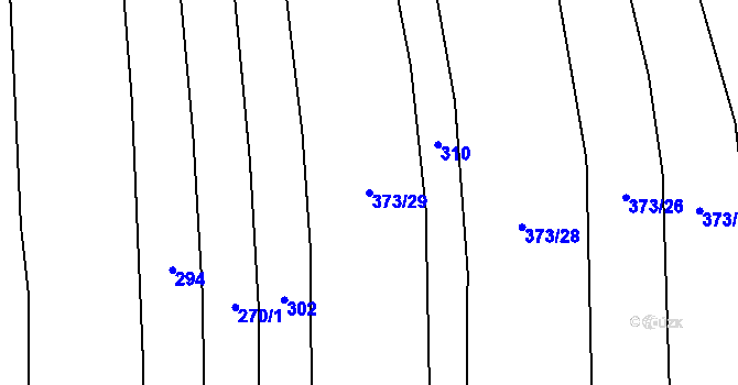 Parcela st. 373/29 v KÚ Nízká Lhota, Katastrální mapa
