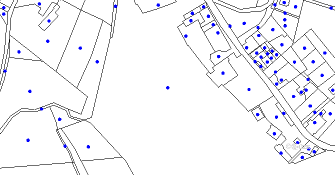Parcela st. 20/1 v KÚ Štiřín, Katastrální mapa
