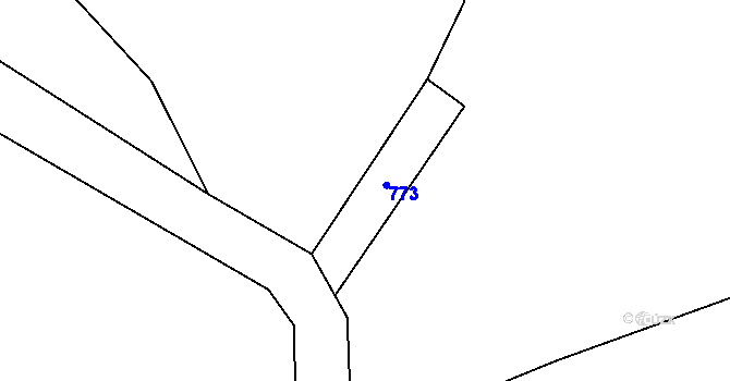 Parcela st. 451 v KÚ Kamenice u Zákup, Katastrální mapa