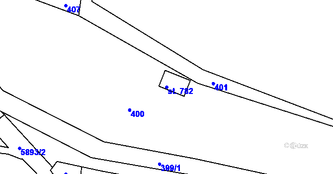 Parcela st. 782 v KÚ Kamenice u Jihlavy, Katastrální mapa