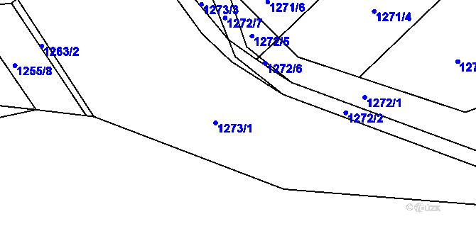 Parcela st. 1273 v KÚ Kamenice nad Lipou, Katastrální mapa