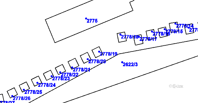 Parcela st. 2778/19 v KÚ Kamenice nad Lipou, Katastrální mapa