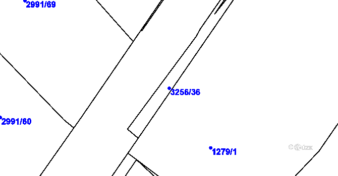 Parcela st. 3256/36 v KÚ Kamenice nad Lipou, Katastrální mapa