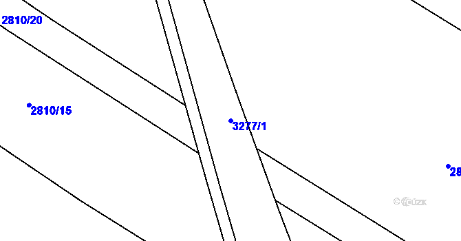 Parcela st. 3277/1 v KÚ Kamenice nad Lipou, Katastrální mapa