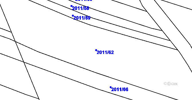Parcela st. 2011/62 v KÚ Kamenice nad Lipou, Katastrální mapa