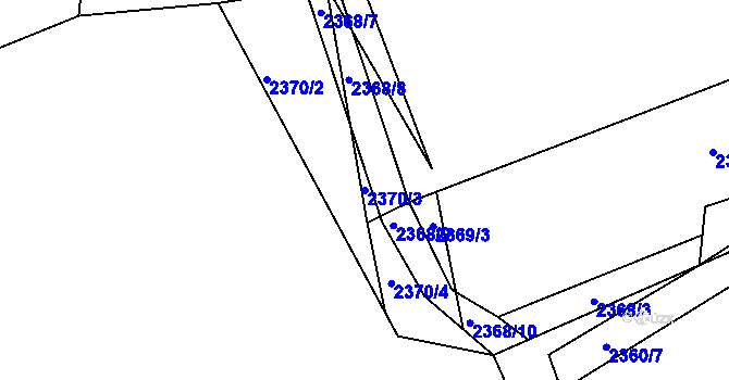 Parcela st. 2370/3 v KÚ Kamenice nad Lipou, Katastrální mapa