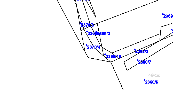 Parcela st. 2370/4 v KÚ Kamenice nad Lipou, Katastrální mapa