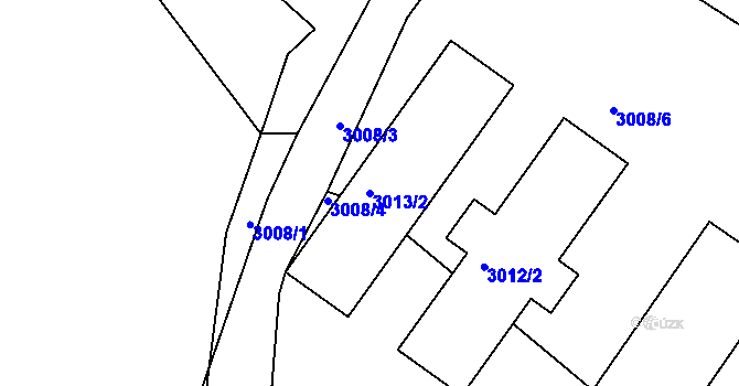 Parcela st. 3013/2 v KÚ Kamenice nad Lipou, Katastrální mapa