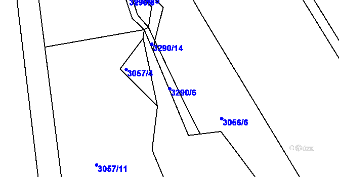 Parcela st. 3290/6 v KÚ Kamenice nad Lipou, Katastrální mapa