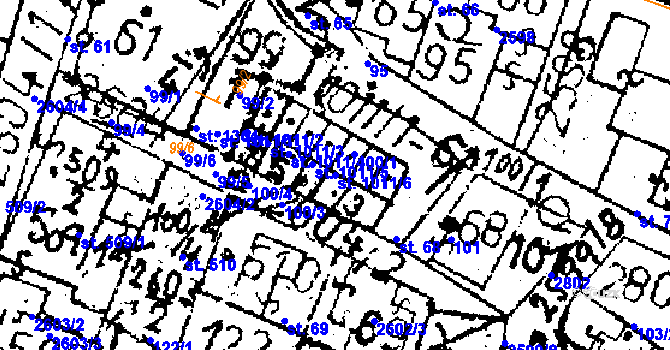 Parcela st. 1011/6 v KÚ Kamenický Šenov, Katastrální mapa