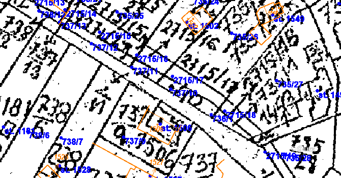 Parcela st. 737/10 v KÚ Kamenický Šenov, Katastrální mapa