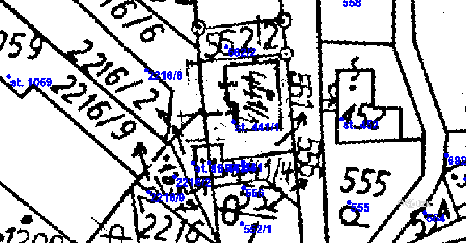 Parcela st. 441/1 v KÚ Kamenický Šenov, Katastrální mapa