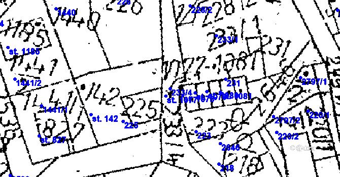 Parcela st. 233/4 v KÚ Kamenický Šenov, Katastrální mapa