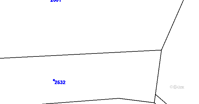 Parcela st. 91/2 v KÚ Kamenná u Trhových Svinů, Katastrální mapa