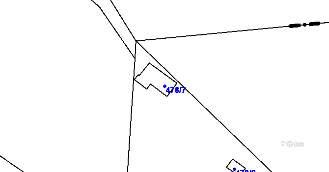 Parcela st. 478/7 v KÚ Kamenný Přívoz, Katastrální mapa