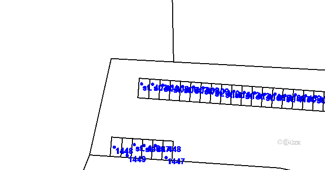 Parcela st. 405 v KÚ Kamýk nad Vltavou, Katastrální mapa